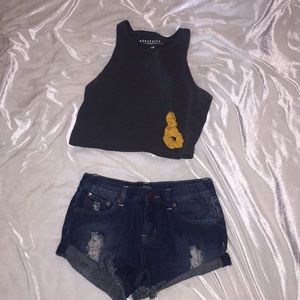 Bee & Ceci Denim Bootie Shorts